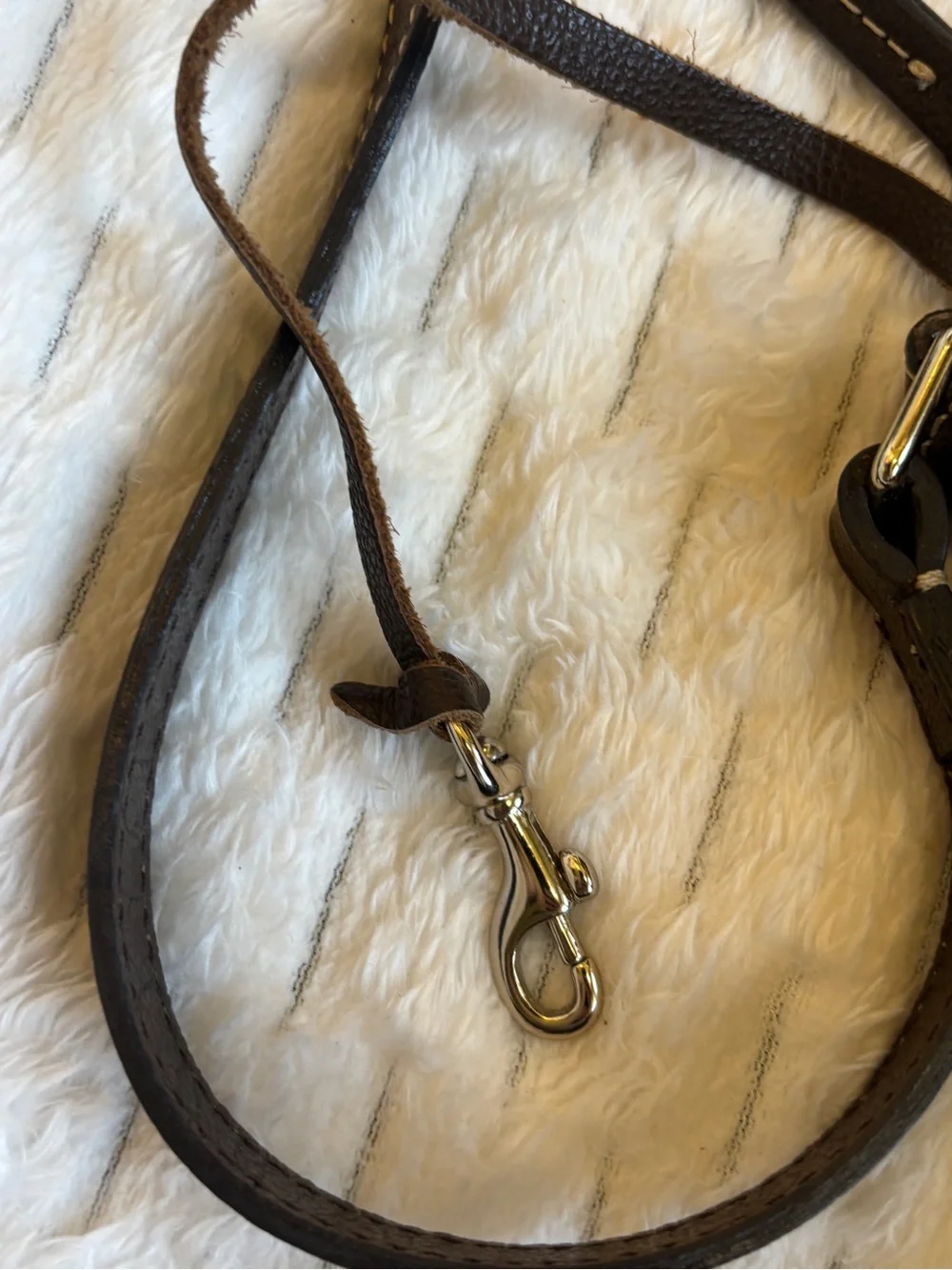 Dooney and Burke brown pebbled Crossbody with gold hardware adjustable strap